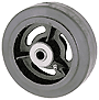 Rubber on Iron caster wheel 
