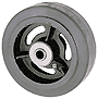 Rubber on Iron caster wheel