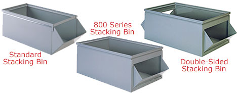 Standard, 800 Series and Double-Sided stacking bins