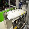 AS40 conveyor with cleated belting