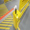 When a pedestrian needs to cross, they will activate the button on the AisleCop pedestal.