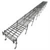 Extendable skatewheel conveyor stretched out to its full length