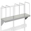 Corrugated box shelf with dividers