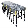 Fully compressed extendable skatewheel conveyor