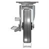 Front view drawing of caster with dimensions