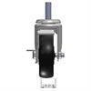 Front view drawing of caster with dimensions