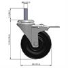 Side view drawing of caster with dimensions