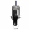 Front view drawing of caster with dimensions