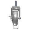 Front view drawing of caster with dimensions
