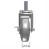 Front view drawing of caster with dimensions