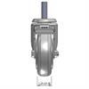 Front view drawing of caster with dimensions