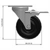 Side view drawing of caster with dimensions