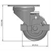 Side view drawing of caster with dimensions