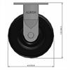Side view drawing of caster with dimensions