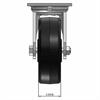 Front view drawing of caster with dimensions