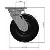 Side view drawing of caster with dimensions