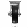 Front view drawing of caster with dimensions
