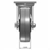 Front view drawing of caster with dimensions