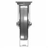 Front view drawing of caster with dimensions