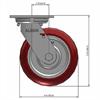 Side view drawing of caster with dimensions