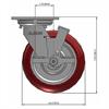 Side view drawing of caster with dimensions