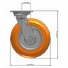 Side view drawing of caster with dimensions