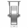 Front view drawing of caster with dimensions