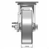 Front view drawing of caster with dimensions