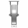 Front view drawing of caster with dimensions