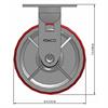 Side view drawing of caster with dimensions