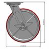 Side view drawing of caster with dimensions