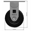 Side view drawing of caster with dimensions