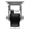 Front view drawing of caster with dimensions