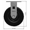 Side view drawing of caster with dimensions