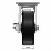 Front view drawing of caster with dimensions