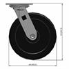 Side view drawing of caster with dimensions