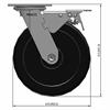 Side view drawing of caster with dimensions