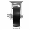 Front view drawing of caster with dimensions
