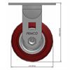 Side view drawing of caster with dimensions