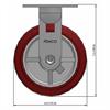 Side view drawing of caster with dimensions