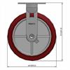Side view drawing of caster with dimensions