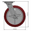 Side view drawing of caster with dimensions
