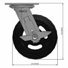 Side view drawing of caster with dimensions