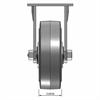 Front view drawing of caster with dimensions