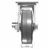 Front view drawing of caster with dimensions