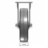 Front view drawing of caster with dimensions