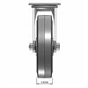 Front view drawing of caster with dimensions