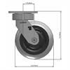 Side view drawing of caster with dimensions