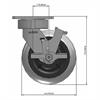 Side view drawing of caster with dimensions