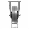 Front view drawing of caster with dimensions